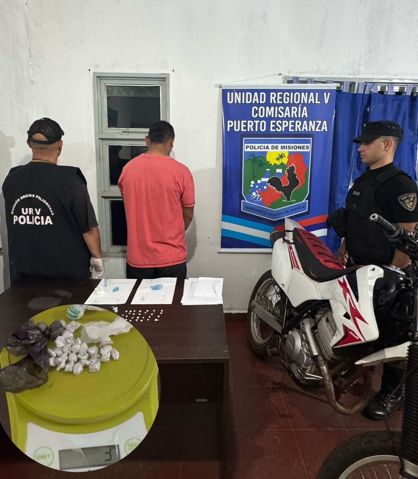 Puerto Esperanza: intentó escapar evadiendo un control pero cayó con droga