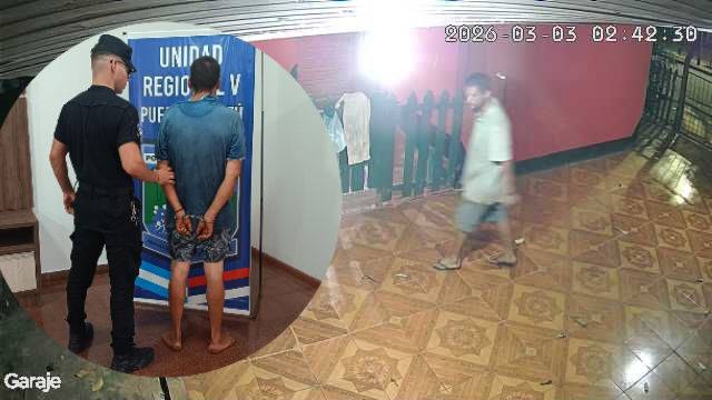 Arrestaron a “Pollón”, investigado por al menos dos robos a viviendas en Puerto Iguazú