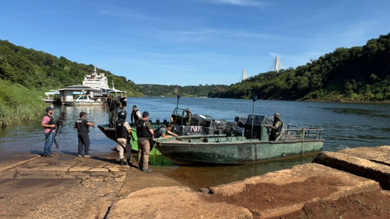 Puerto Iguazú: Prefectura secuestró mercadería de contrabando tras un intenso tiroteo
