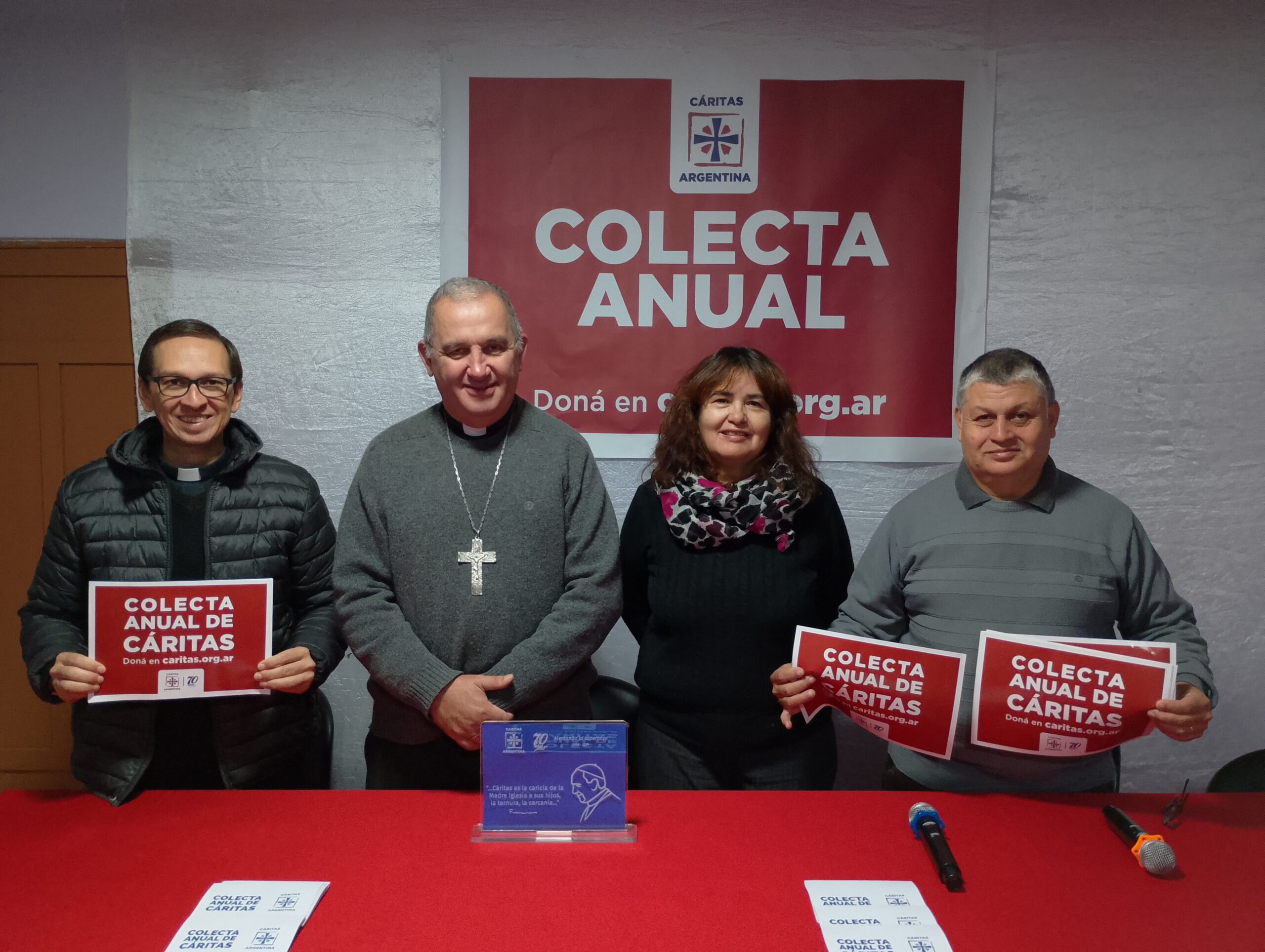 Lanzaron la Colecta Anual de Caritas bajo el lema “70 años alentando al a esperanza”