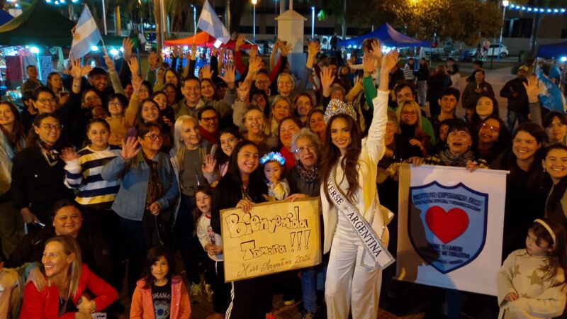 Con mucha emoción Puerto Iguazú recibió a Tamara Rogouski