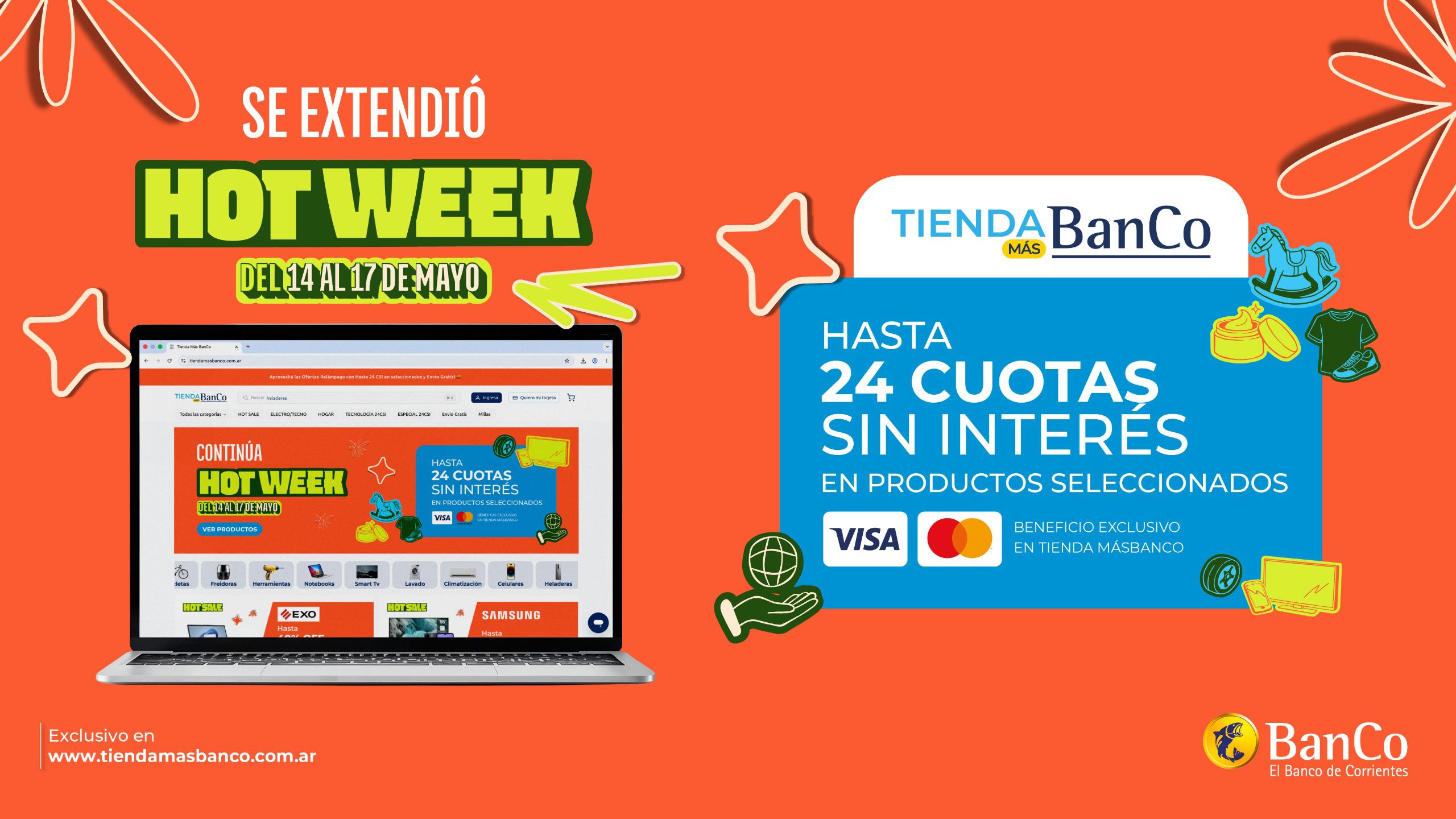 Se extienden los beneficios: llegó Hot Week a Tienda MÁSBanCo