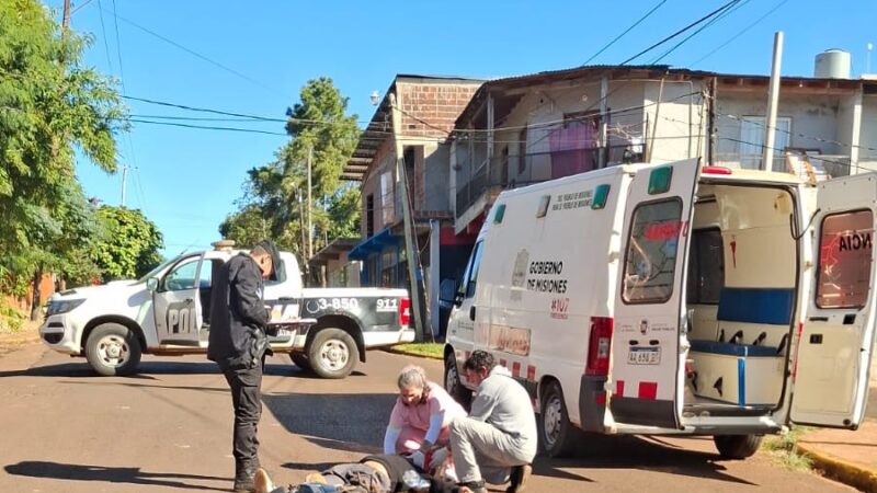 Puerto Iguazú: Colisión entre dos motocicletas dejó 4 heridos