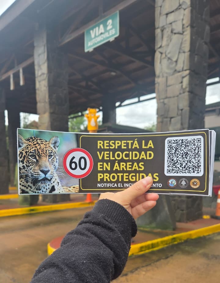 Distribuyeron los códigos QR para denunciar a los conductores que no respetan los límites de velocidad
