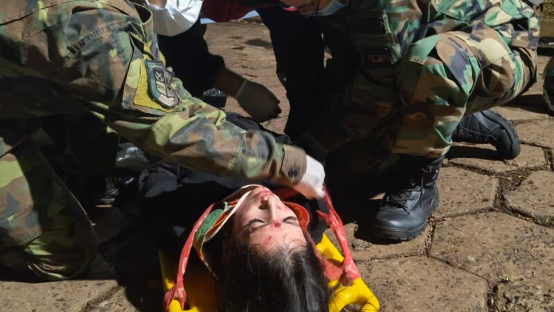 Realizaron un simulacro de siniestro vial múltiple con 18 victimas en Puerto Iguazú