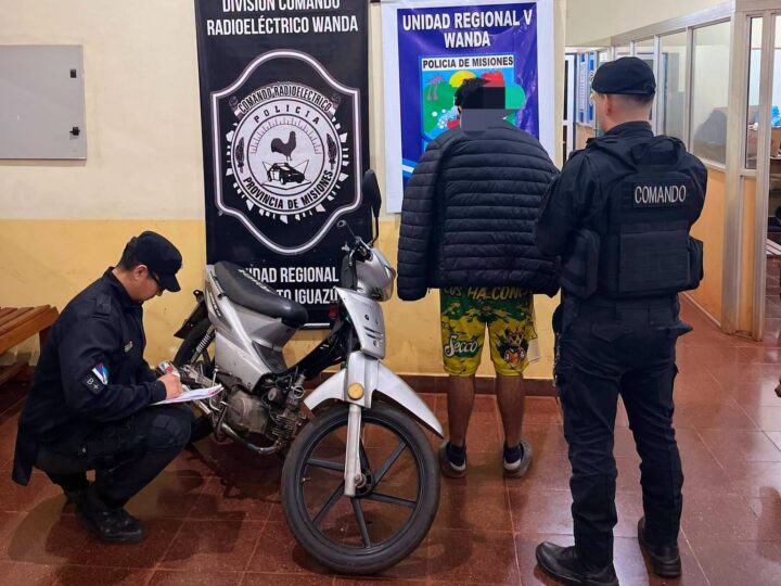 Realizaban «picadas» en plena Ruta en Wanda y fueron detenidos