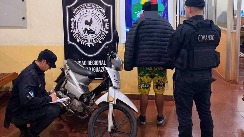 Realizaban «picadas» en plena Ruta en Wanda y fueron detenidos
