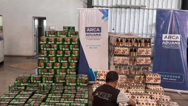 Incautaron más de 55 mil bebidas de contrabando valuadas en $744 millones