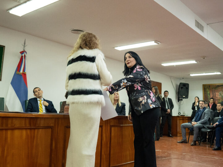 Tomaron juramento a Rosa Raquel Dionisia Mazal nueva jueza de paz de Iguazú