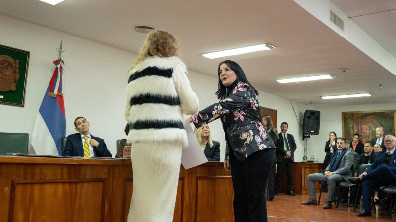Tomaron juramento a Rosa Raquel Dionisia Mazal nueva jueza de paz de Iguazú