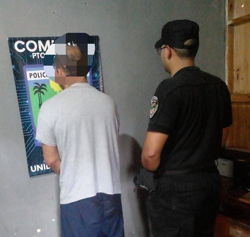 Violento terminó detenido por amenazar y agredir físicamente a su pareja