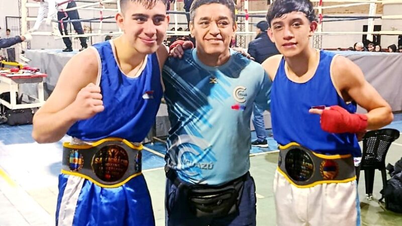 Iguazú dejó su huella en una doble jornada de boxeo en San Ignacio y Oberá