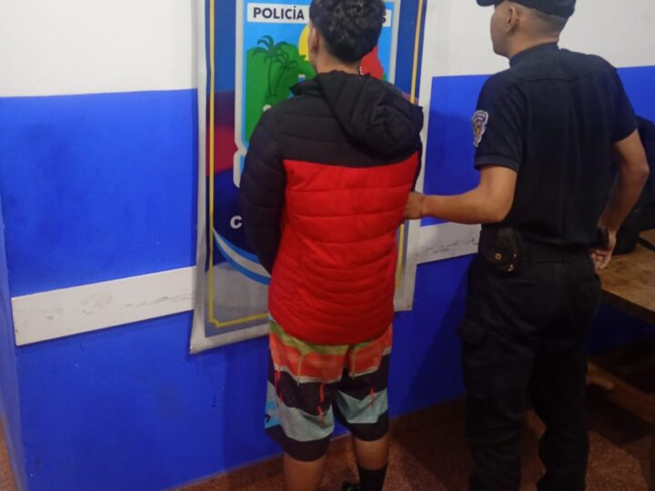 Puerto Iguazú: detuvieron al joven que andaba a los tiros en barrio 1º de Mayo
