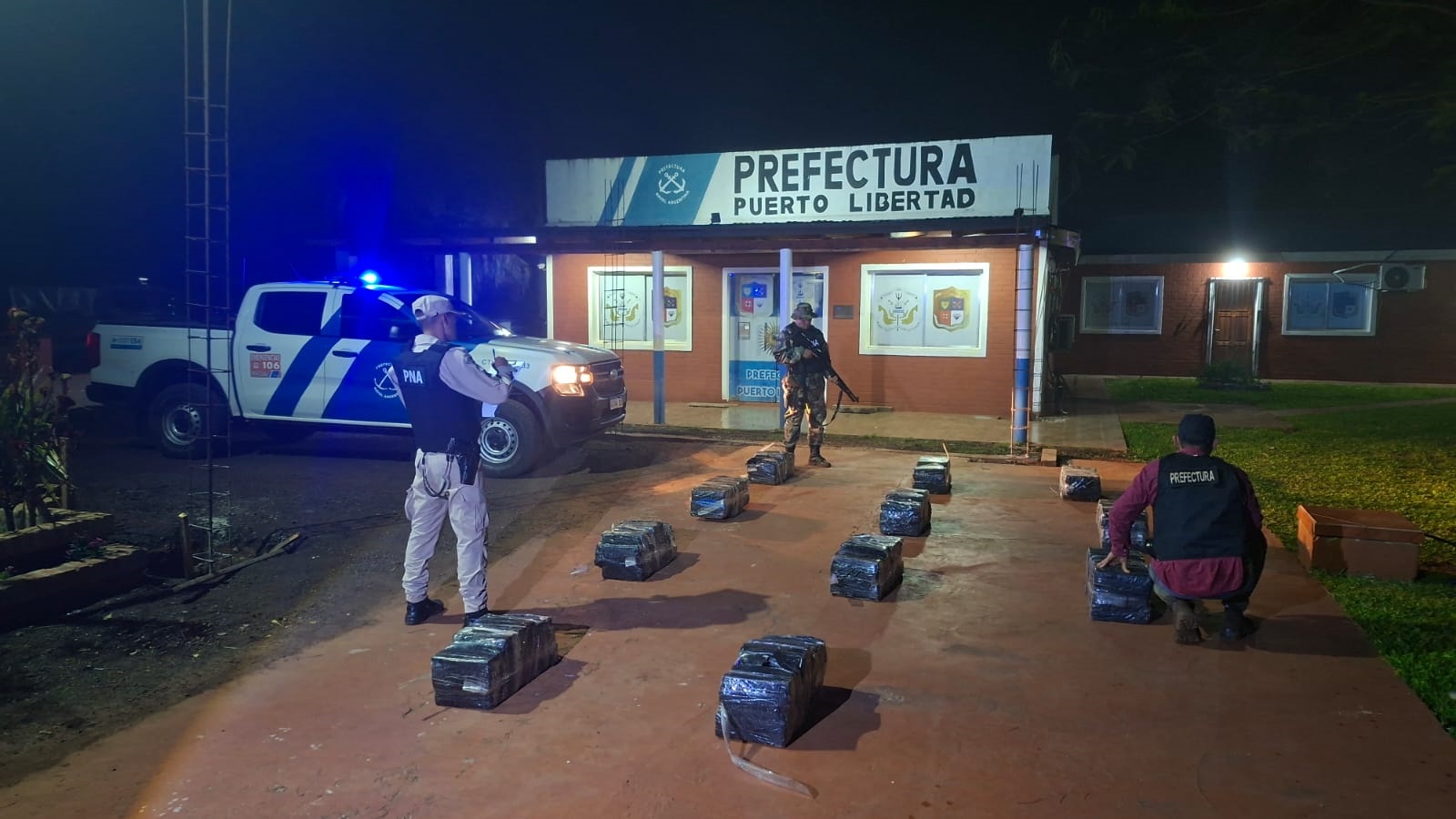 Prefectura secuestró más 340 kilos de droga en Puerto Carolina