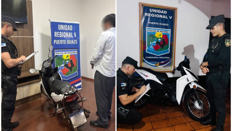 Motos robadas: la intervención de los vecinos fue clave para recuperarlas