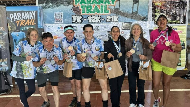 Corredores Iguazuenses subieron al podio en la competencia de Paranay Trail