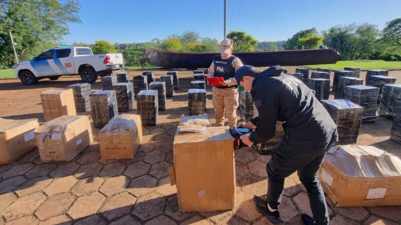 Prefectura secuestró mercadería argentina que tenía como destino Paraguay