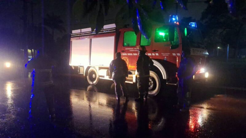 Bomberos asistieron a un hombre atropellado sobre avenida Libertad