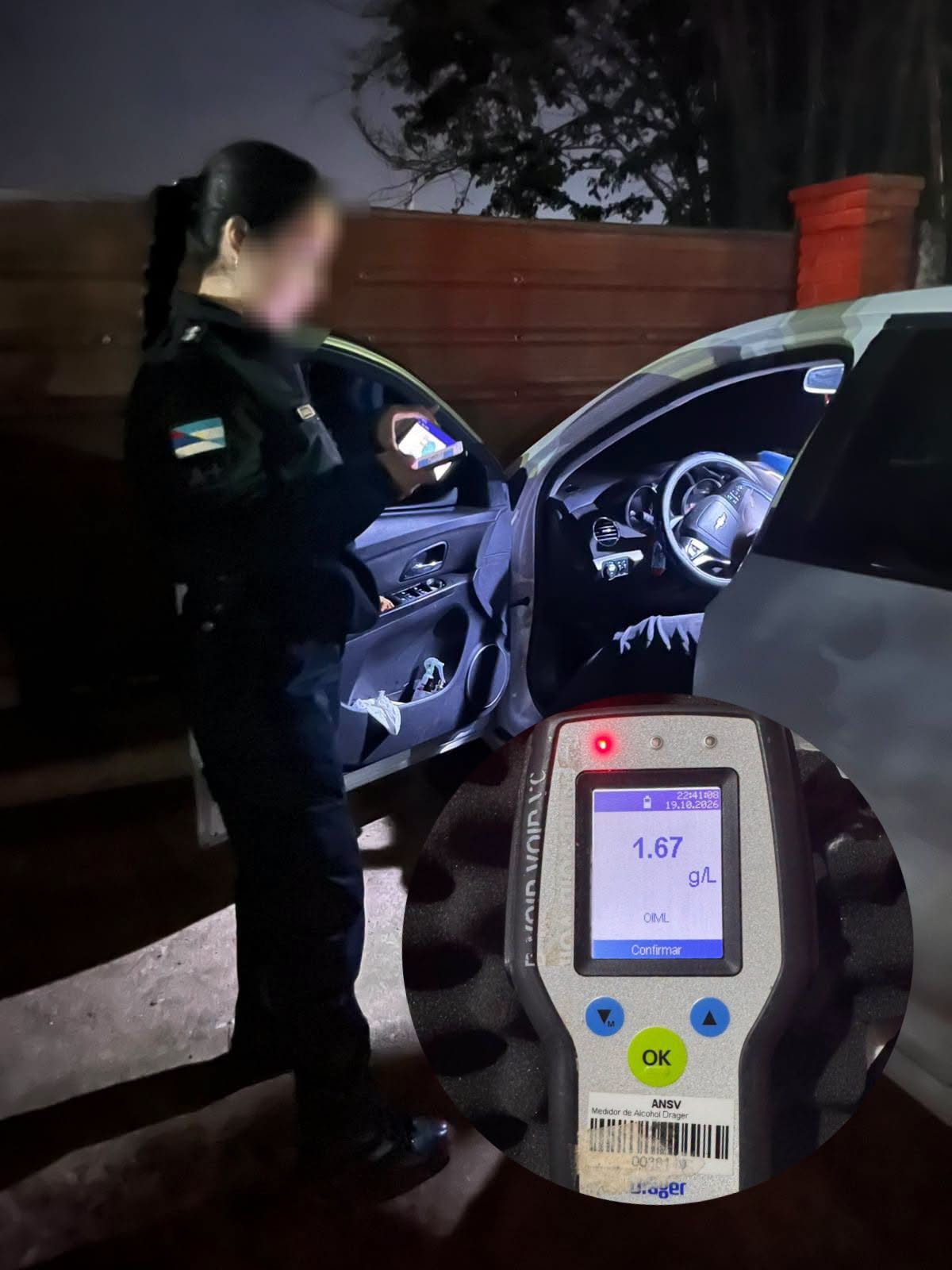 Alcoholizado causó disturbios en lo de su hija y le retuvieron el vehículo