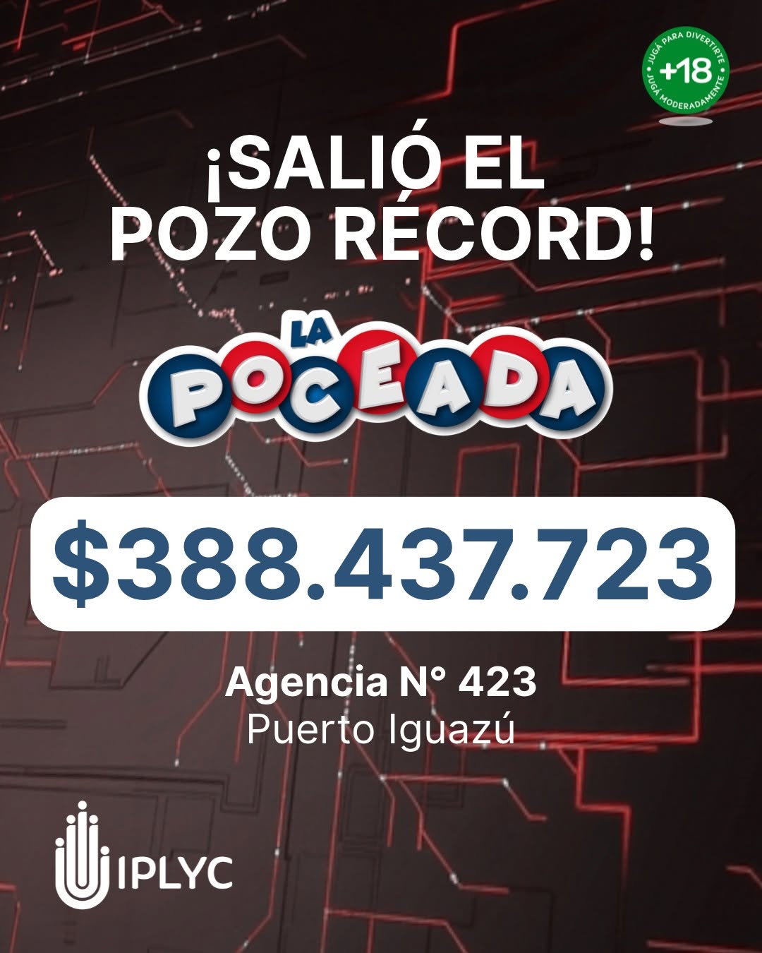 Salió la Poceada! Iguazú tiene nuevo Millonario