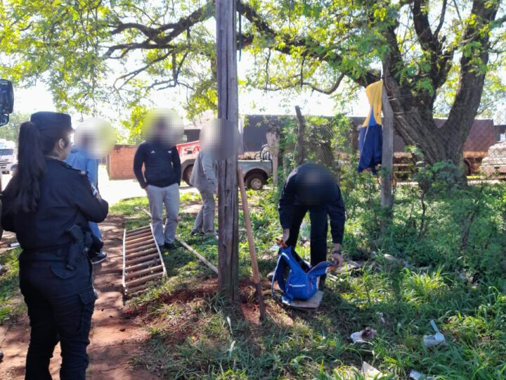 Quedó filmado robando cables en Iguazú, intentó escapar y terminó detenido tras un operativo cerrojo