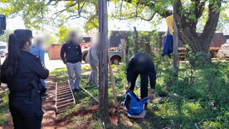 Quedó filmado robando cables en Iguazú, intentó escapar y terminó detenido tras un operativo cerrojo