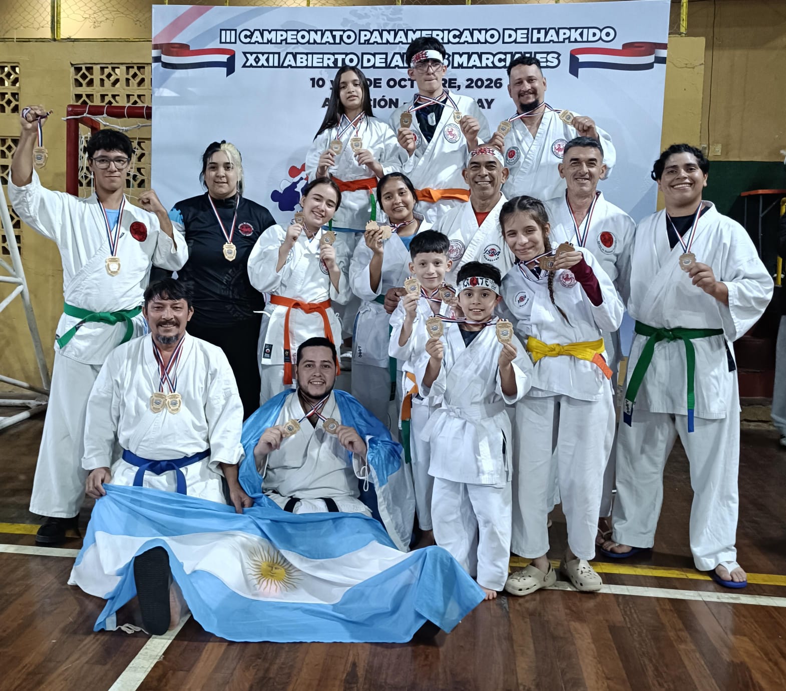 Delegación de karate de Iguazú obtuvo 25 medallas en el Panamericano de Artes Marciales