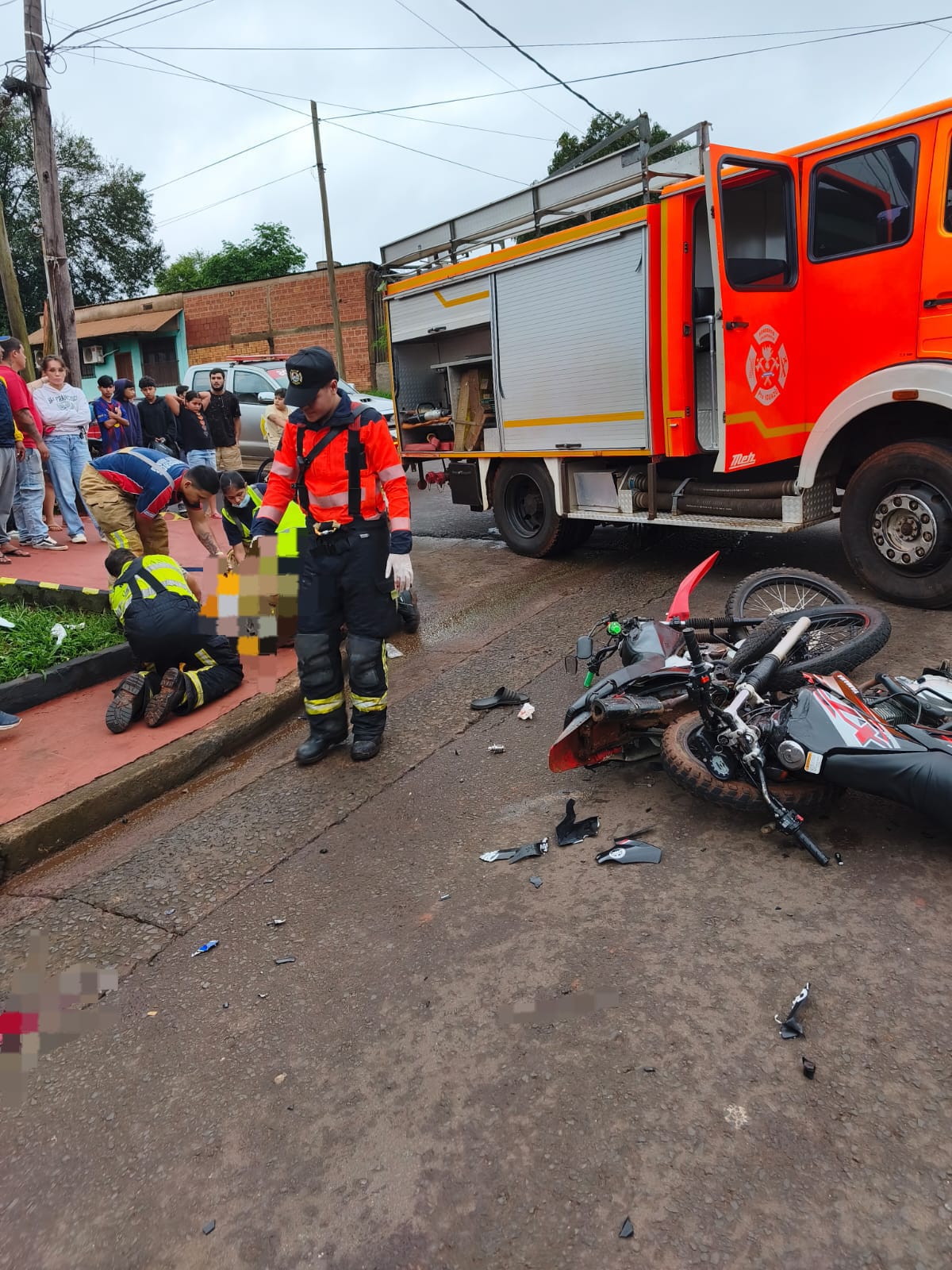 Iguazú un hombre falleció tras una colisión entre dos motocicletas