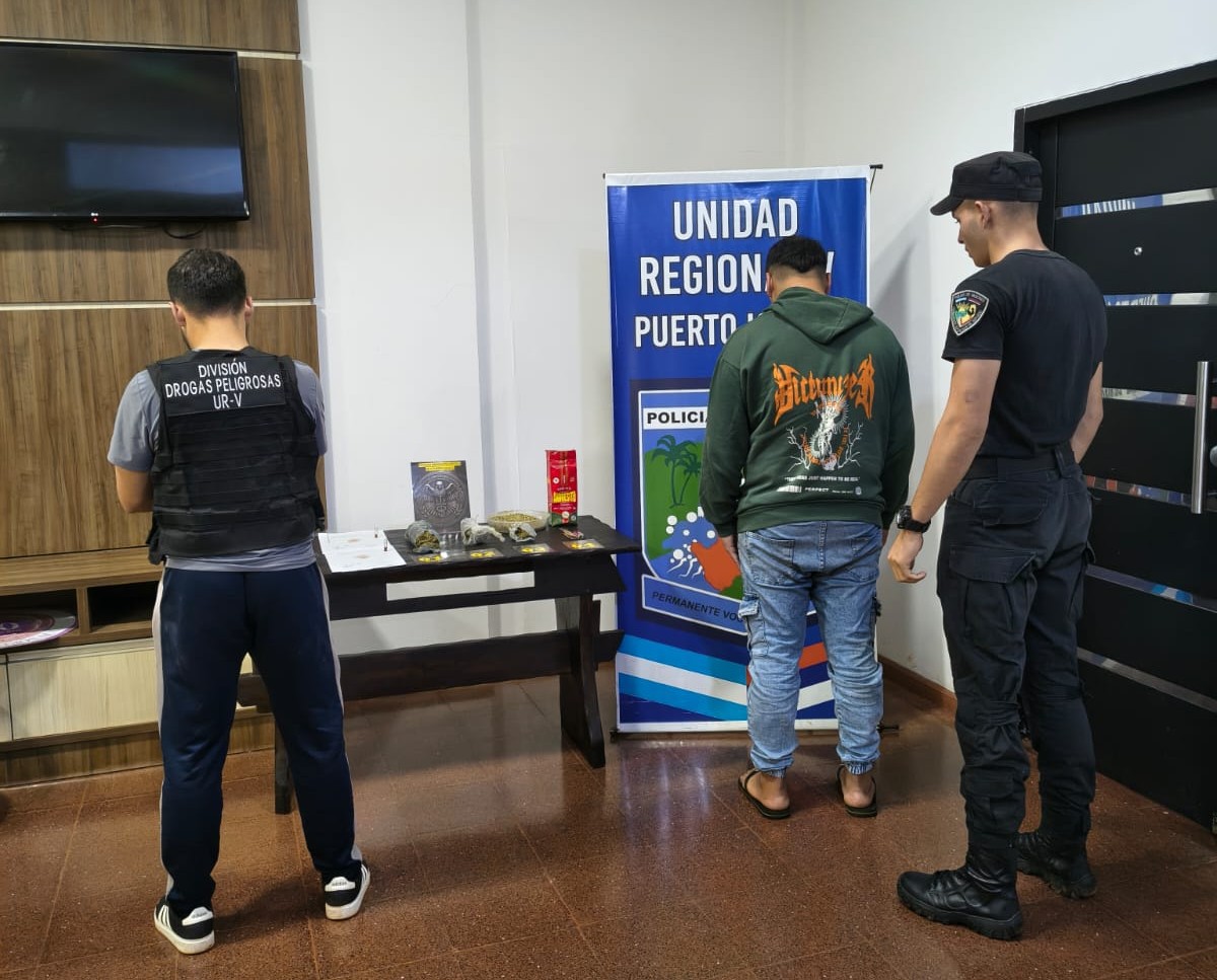 Puerto Iguazú: Intentó ingresar marihuana oculta en un paquete de yerba para detenido