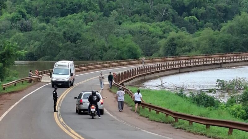 Habilitaron parcialmente la Ruta Nacional 12 en los puentes Banana y Paranay
