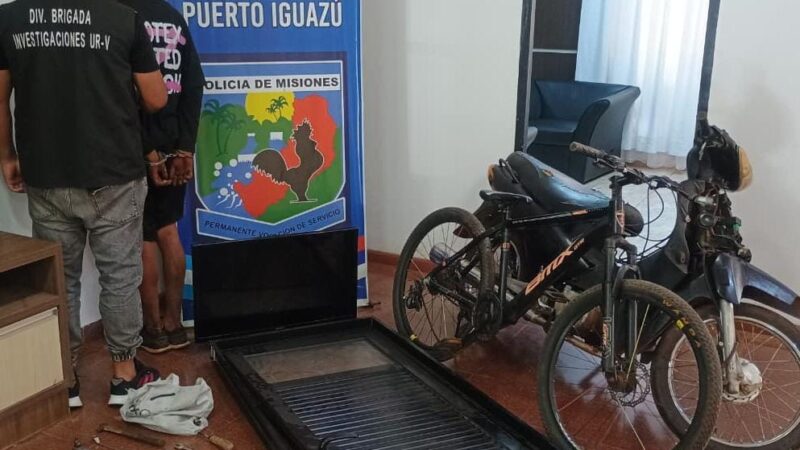 Otra vez Orti! Lo sorprendieron forzando la entrada de una casa y terminó detenido