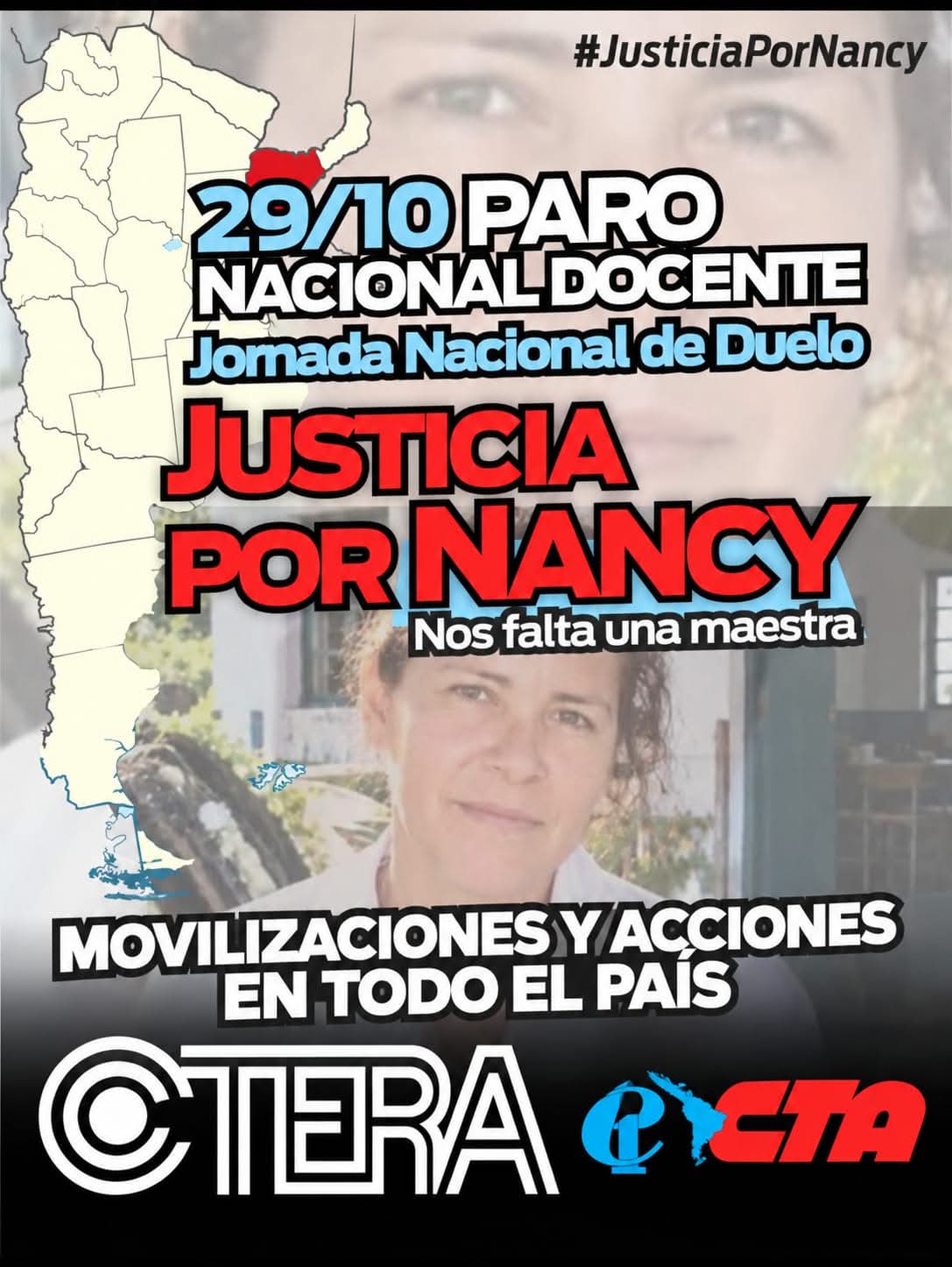 Convocaron a un paro nacional para exigir justicia por el asesinato de la docente correntina Nancy Godoy