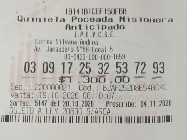El ganador de la Poceada histórica destinará el premio a pagar deudas, ayudar a sus hijos y viajar en familia
